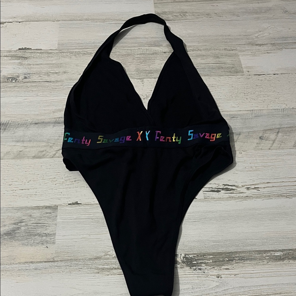 Savage X Fenty Forever Savage Bodysuit Ranibow Foil Size Small - Picture 10 of 12